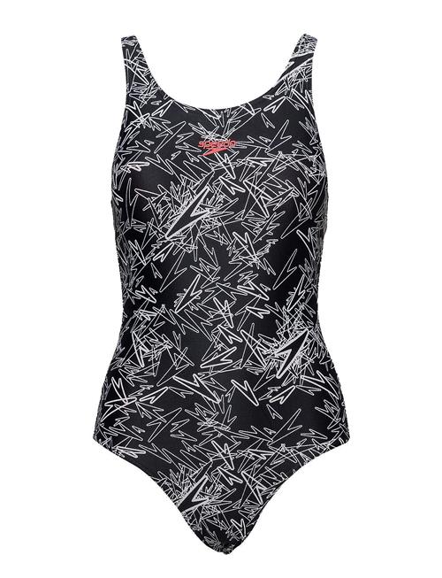 Speedo Boom Allover Muscleback Black/White 32 Speedo Black