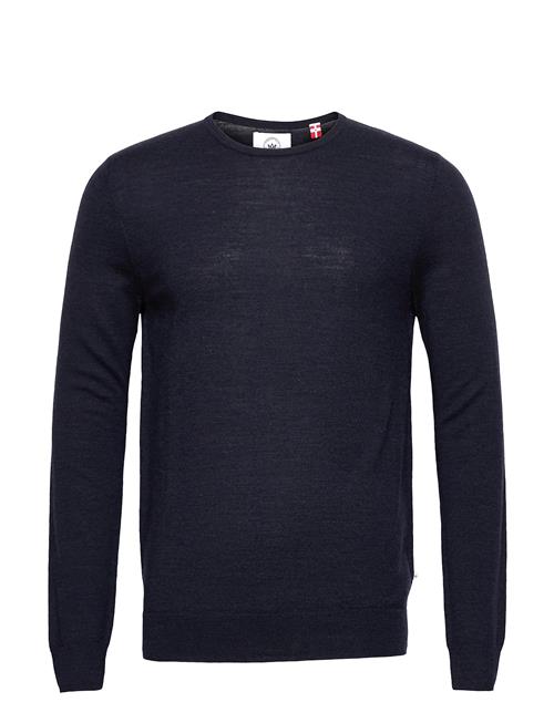 Se Kronstadt Johs Merino Crew Neck Knit Kronstadt Navy ved Booztlet