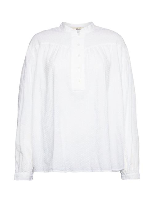 Se Esprit Casual Dobby Texture Blouse Esprit Casual White ved Booztlet