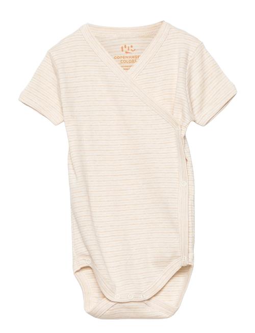 Copenhagen Colors Baby Striped Wrap Body W. Short Sleeve Copenhagen Colors Pink