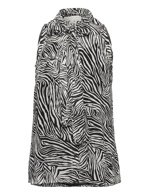 Michael Kors Sat Zebra Bow Top Michael Kors Patterned