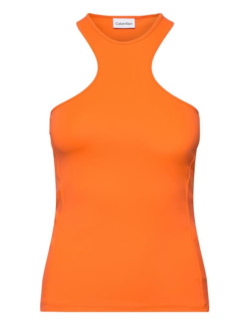 Calvin Klein Stretch Jersey Racer Tank Calvin Klein Orange