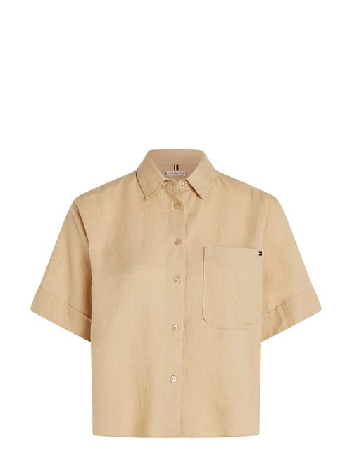 Tommy Hilfiger Linen Ss Shirt Tommy Hilfiger Beige