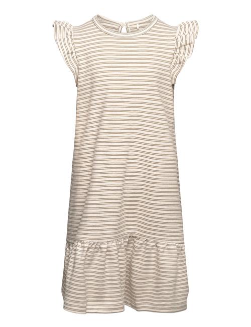 Dress Ns Striped Rib Huttelihut Beige