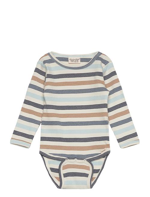 Minymo Body Ls Y/D Rib Minymo Patterned