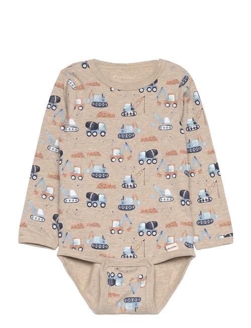 Body Ls Aop Minymo Beige