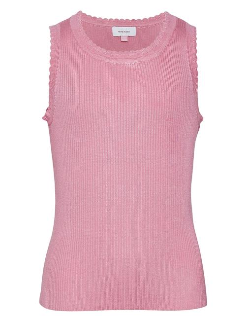 Se Vero Moda Girl Vmfiji Sl U-Neck Top Ga Girl Vero Moda Girl Pink ved Booztlet