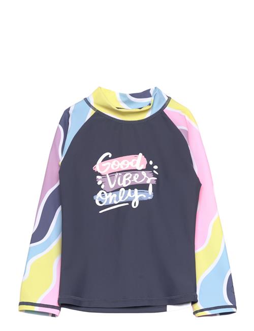 Color Kids T-Shirt L/S W. Chest Print Color Kids Blue