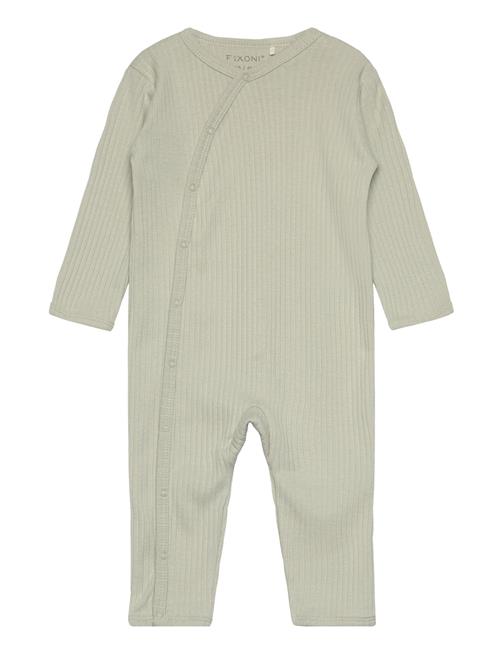 Fixoni Romper Ls Rib Fixoni Green