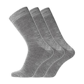 Dovre Strømper 3P No Elastic Twin Socks Grå bomuld Str 40/45 Herre