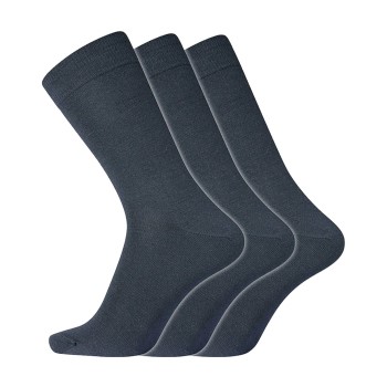 Dovre Strømper 3P No Elastic Twin Socks Marineblå bomuld Str 40/45 Herre