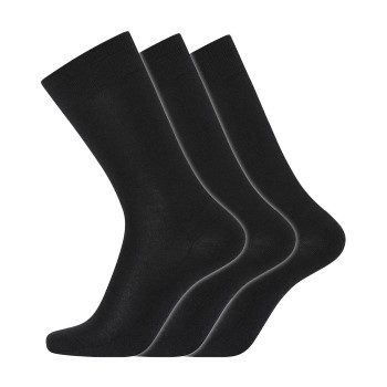 Dovre Strømper 3P Organic Wool Sock Sort Str 45/48 Herre