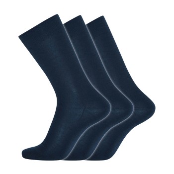 Dovre Strømper 3P Organic Wool Sock Marineblå Str 45/48 Herre