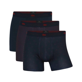 Se Dovre 3P Recycled Polyester Boxers Marine/Rød polyester Small Herre ved Timarco