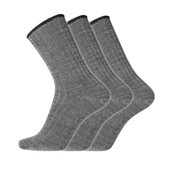 Dovre Strømper 3P Wool No-Elastic Socks Grå Str 45/48 Herre