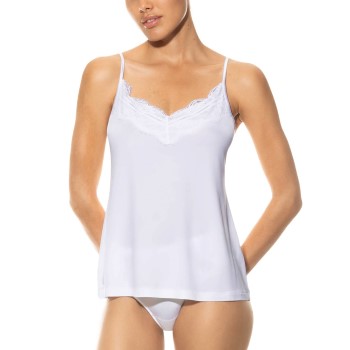 Mey Grace Camisole With Lace Hvid viskose X-Small Dame