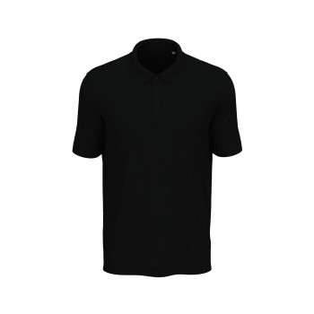 Stedman Lux Short Sleeve Polo Sort bomuld Large Herre