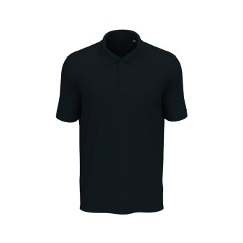 Se Stedman Lux Short Sleeve Polo Mørkblå bomuld Small Herre ved Timarco