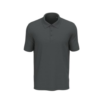 Stedman Lux Short Sleeve Polo Mørkgrå  bomuld Medium Herre