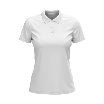 Stedman Lux Short Sleeve Polo For Women Hvid bomuld Small Dame