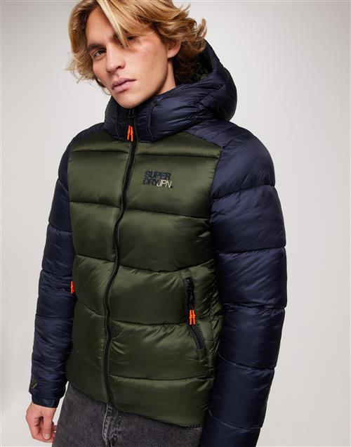 Superdry Hood Colour Block Sport Puffer Puffer jackets Eclipse