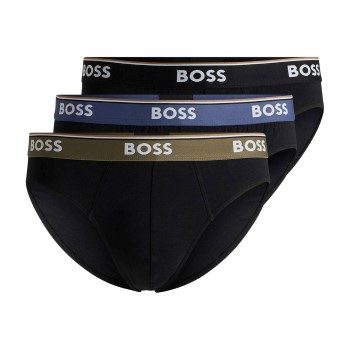 BOSS 3P Power Brief Sort/brun bomuld Large Herre