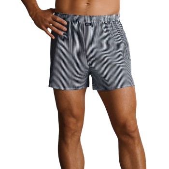 Jockey Woven Poplin Boxer Shorts Stribet bomuld Medium Herre