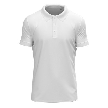 Stedman Clive Short Sleeve Polo Hvid ringspundet bomuld Small Herre