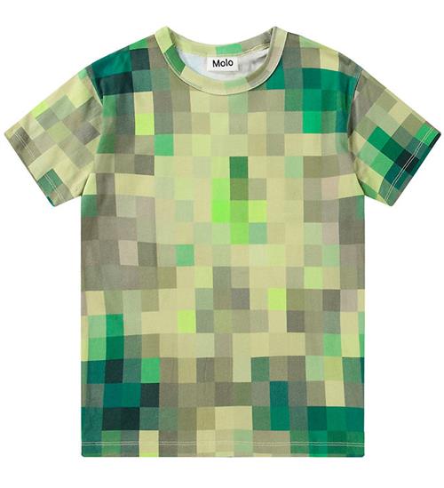 Se Molo Molo T-shirt - Riley - Green Pixels ved KidsWorld