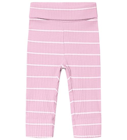 Se Name It Leggings - Rib - NbfKianna - Pastel Lavender ved KidsWorld