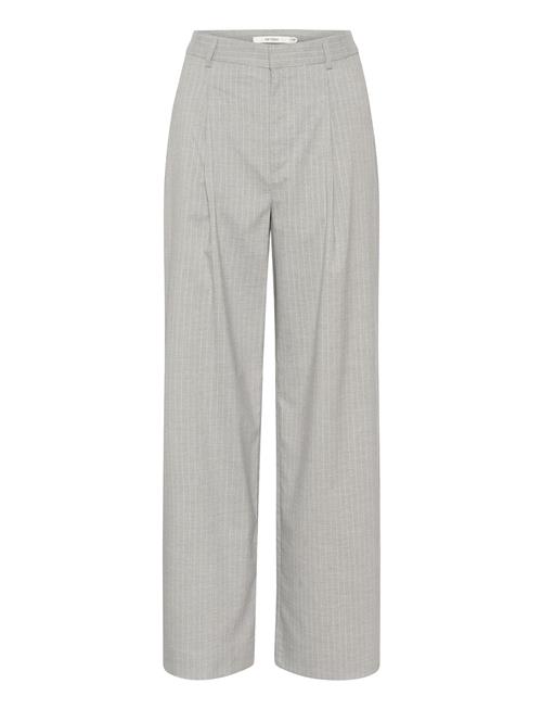 Gestuz Paulagz Pinstripe Mw Wide Pants Gestuz Grey