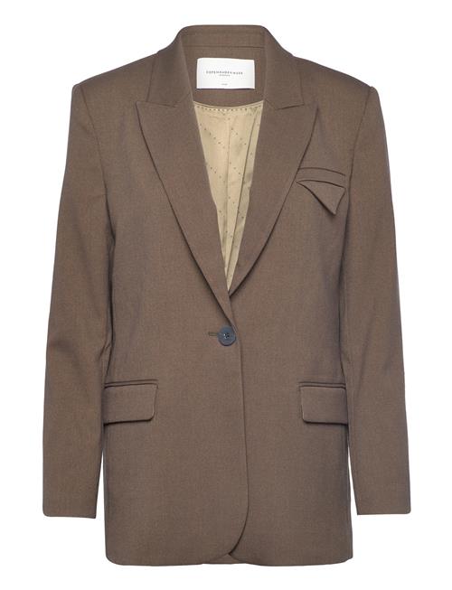 Cmtailor-Blazer Is A Blazer In The Iconic, Stylish Tailor-Material With Logo Pri Copenhagen Muse Brown