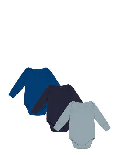 Copenhagen Colors 3 Pack Rib Jersey Long Sleeve Body Copenhagen Colors Blue