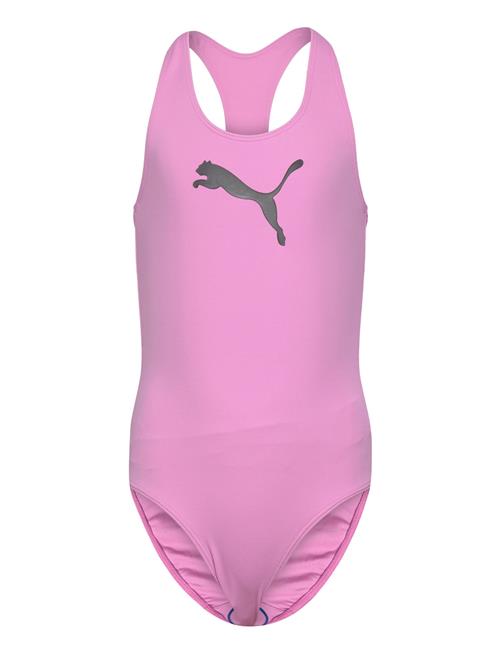 Puma Swim Puma Swim Girls Racerback Swimsuit 1P Puma Swim Pink