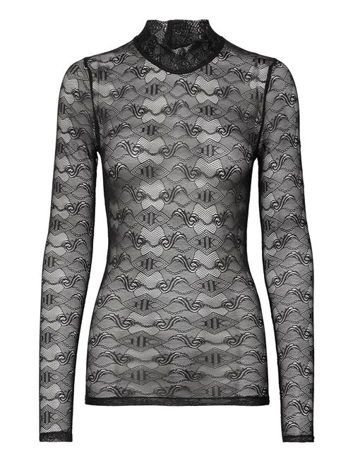 HAN Kjøbenhavn Lace Monogram Turtleneck HAN Kjøbenhavn Black