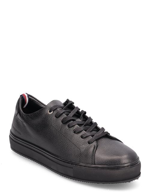 Se Tommy Hilfiger Premium Cupsole Grained Lth Tommy Hilfiger Black ved Booztlet