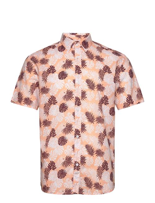 Relaxed Printed Slubyarn Shirt Tom Tailor Pink