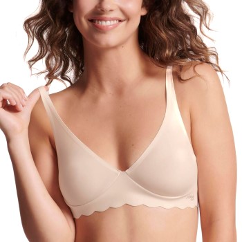 Sloggi Bh ZERO Microfibre 2.0 Soft Bra Creme Small Dame