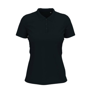 Se Stedman Claire Short Sleeve Polo Mørkblå ringspundet bomuld Medium Dame ved Timarco