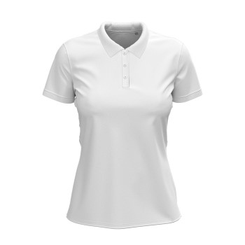 Stedman Claire Short Sleeve Polo Hvid ringspundet bomuld Medium Dame