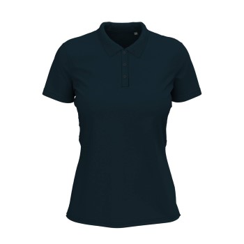 Stedman Claire Short Sleeve Polo Marineblå ringspundet bomuld Medium Dame