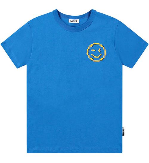 Molo Molo T-shirt - Riley - Lapis Blue m. Smiley