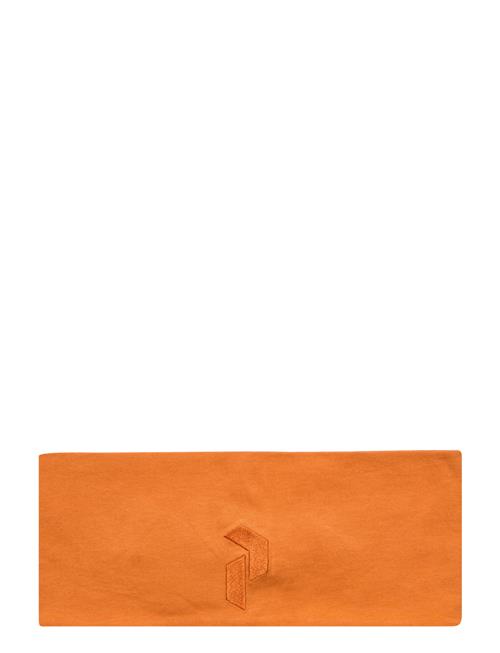 Se Peak Performance Logo Soft Headband-Orange Flare Peak Performance Orange ved Booztlet