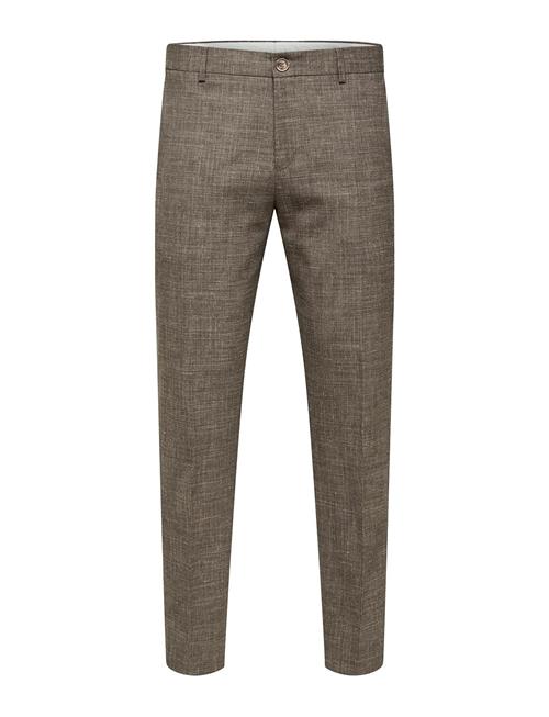 Slhslim-Oasis Linen Trs Noos Selected Homme Brown