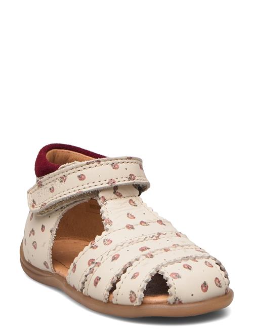 Pom Pom Starters Scallop Velcro Sandal Pom Pom Patterned