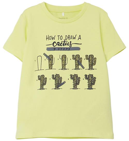 Name It Name It T-shirt - NmmPhow - Lime Cream/ Cactus