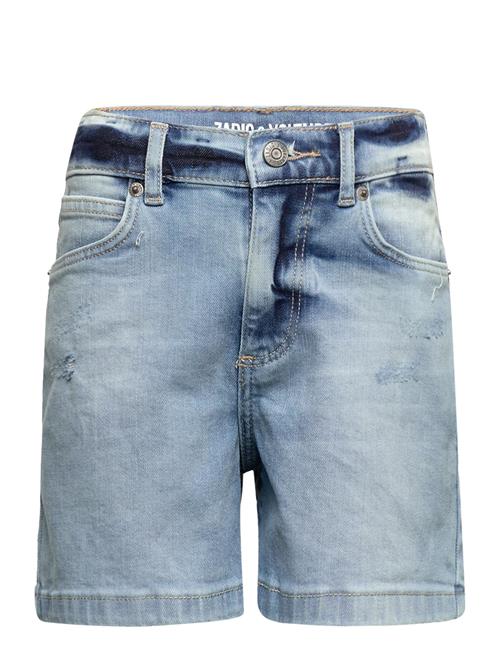 Denim Bermuda Shorts Zadig & Voltaire Kids Blue