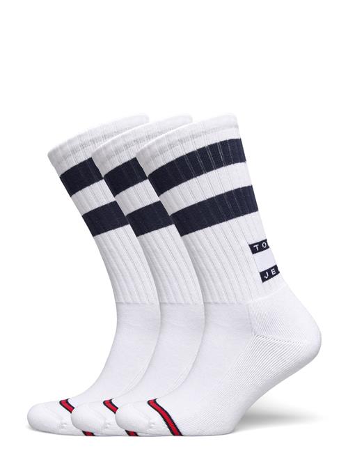 Tommy Hilfiger Th Uni Tj Sock 2P Sport Stripe Tommy Hilfiger White