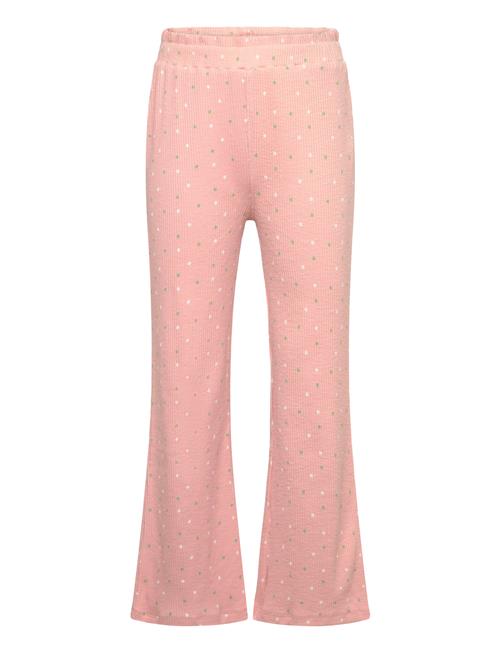 Minymo Pants Aop Rib Minymo Pink