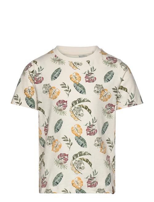 Se Minymo T-Shirt Ss Aop Minymo Patterned ved Booztlet